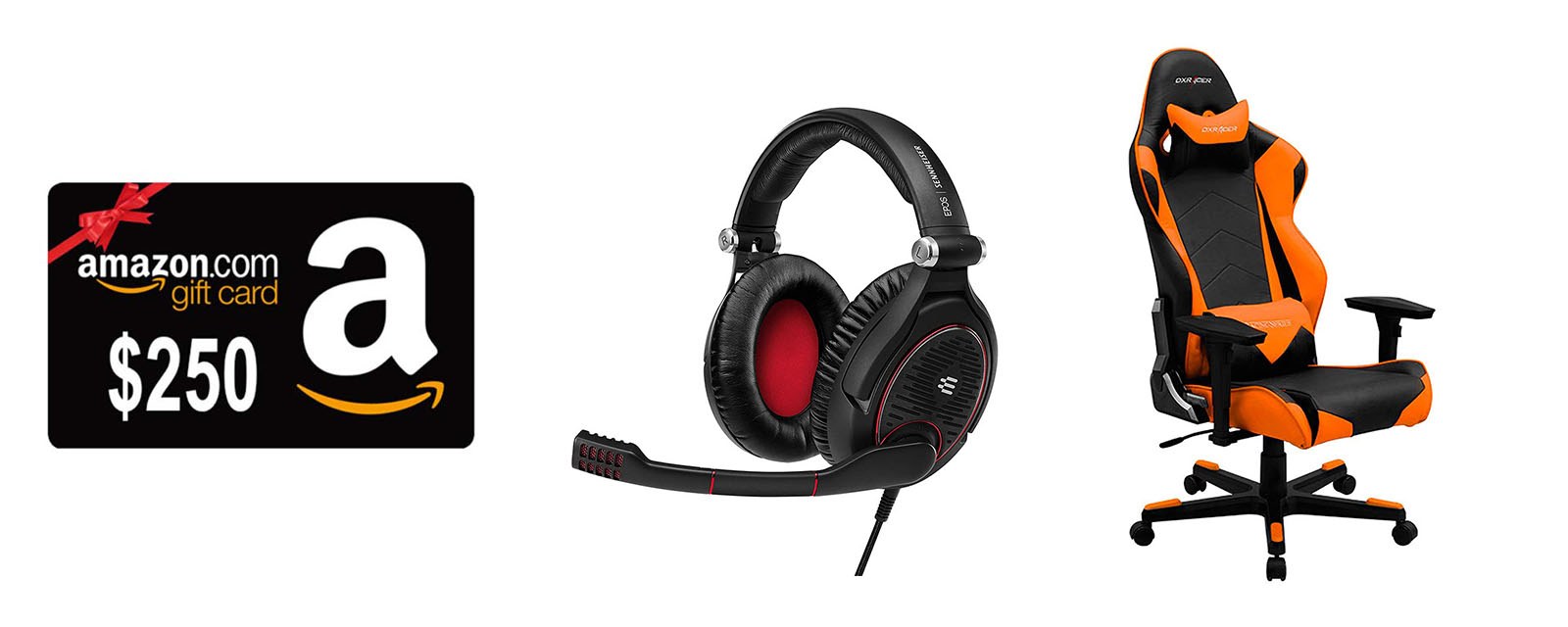 TechFest prizes include $250 Amazon Gift Card, Sennheiser Gamer Headset, and DX Racer Gamer chair